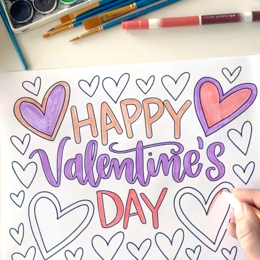 Share the Love with Free Coloring Pages