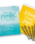 Daily Mindful Lettering Kit: Peace & Calm