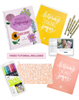 Mindful Lettering for Fun Kit: Flower Edition - Limited Time Bundle