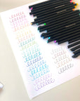Colored Fineliner Pen Set