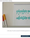 Bounce Lettering