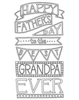 INSTANT DIGITAL DOWNLOAD-Grandpa Gift Happy Father's Day to the Best Grandpa Ever 24"x36" (or smaller) Printable Poster Father's Day decor