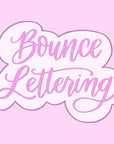 Bounce Lettering
