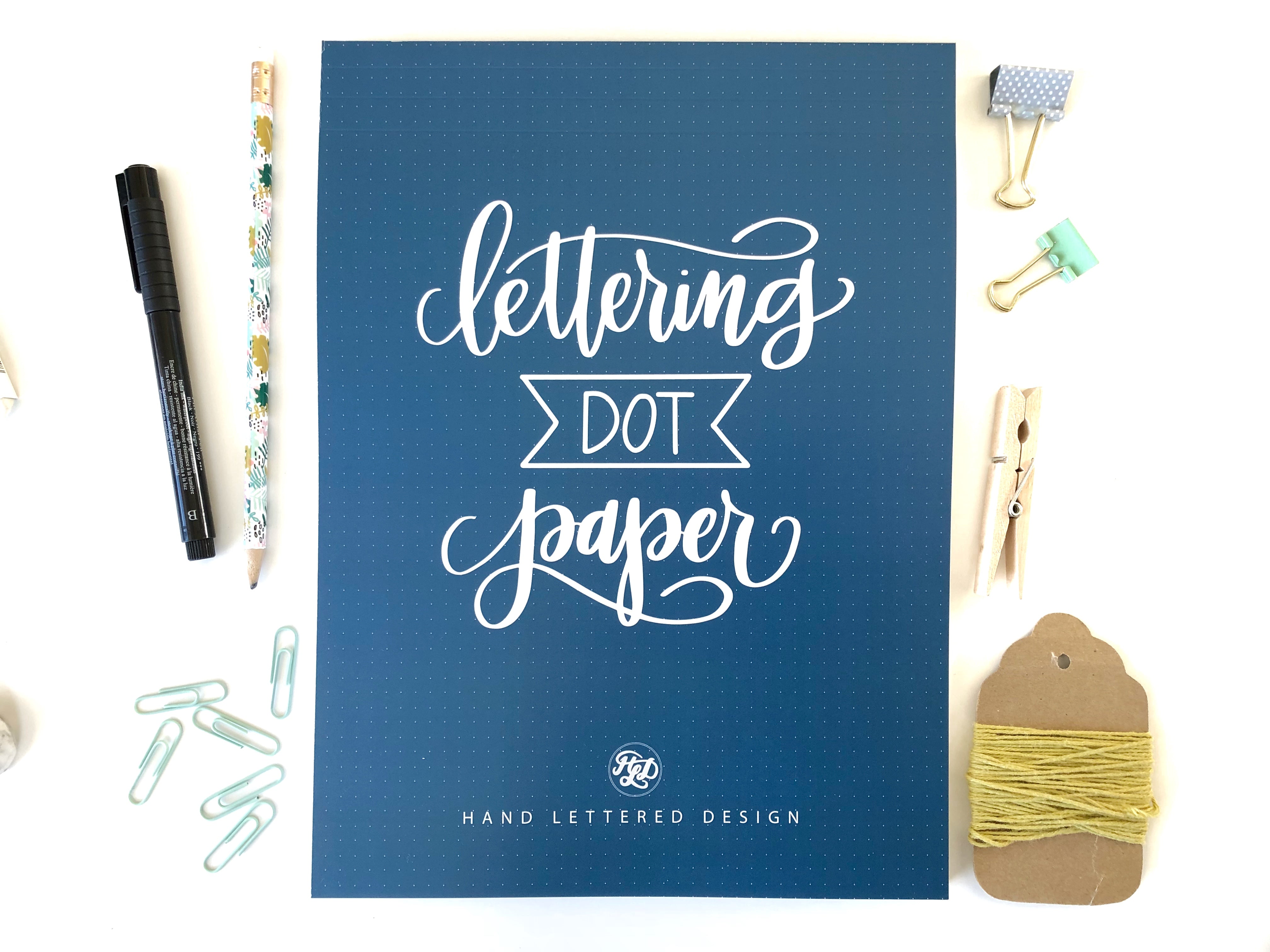 Hand Lettering: 8.5 X 11 DOT GRID LARGE CALLIGRAPHY NOTEBOOK 100