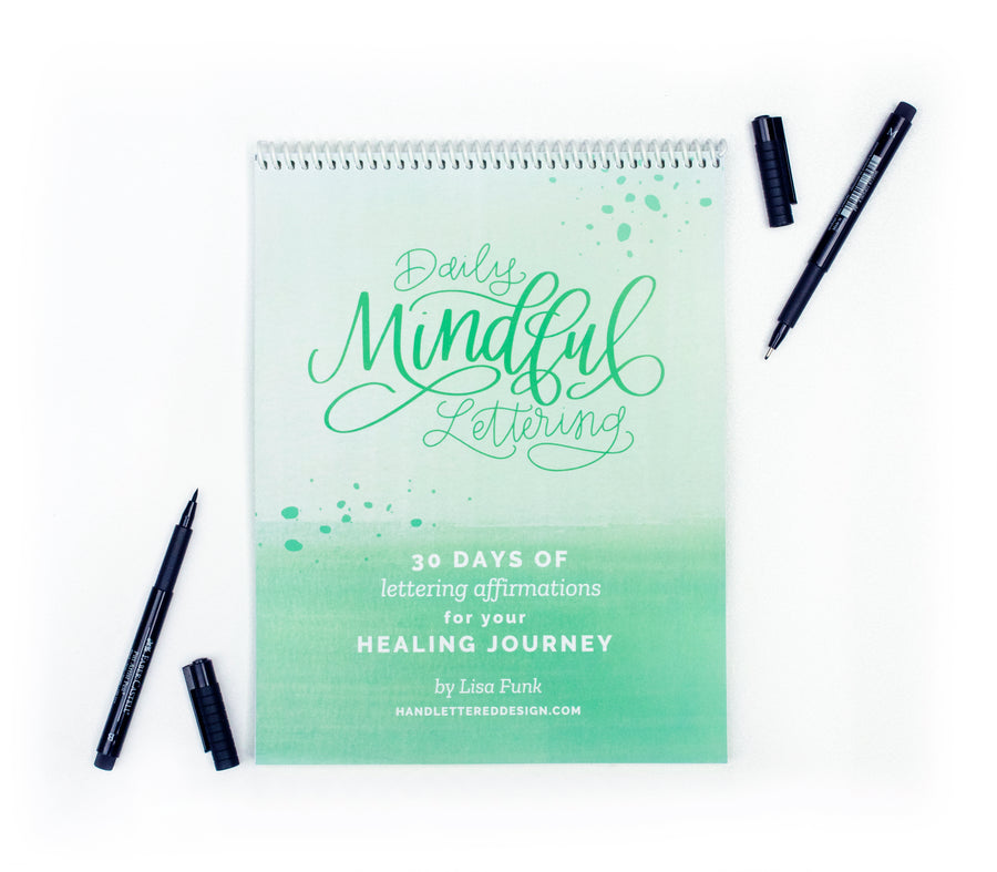 IT'S HERE!! The new Daily Mindful Lettering book Volume 3: Your Healing  Journey is out TODAY! 🎉🎉🎉 . I think all of us know someone who is  healing. I've, By Handlettereddesign