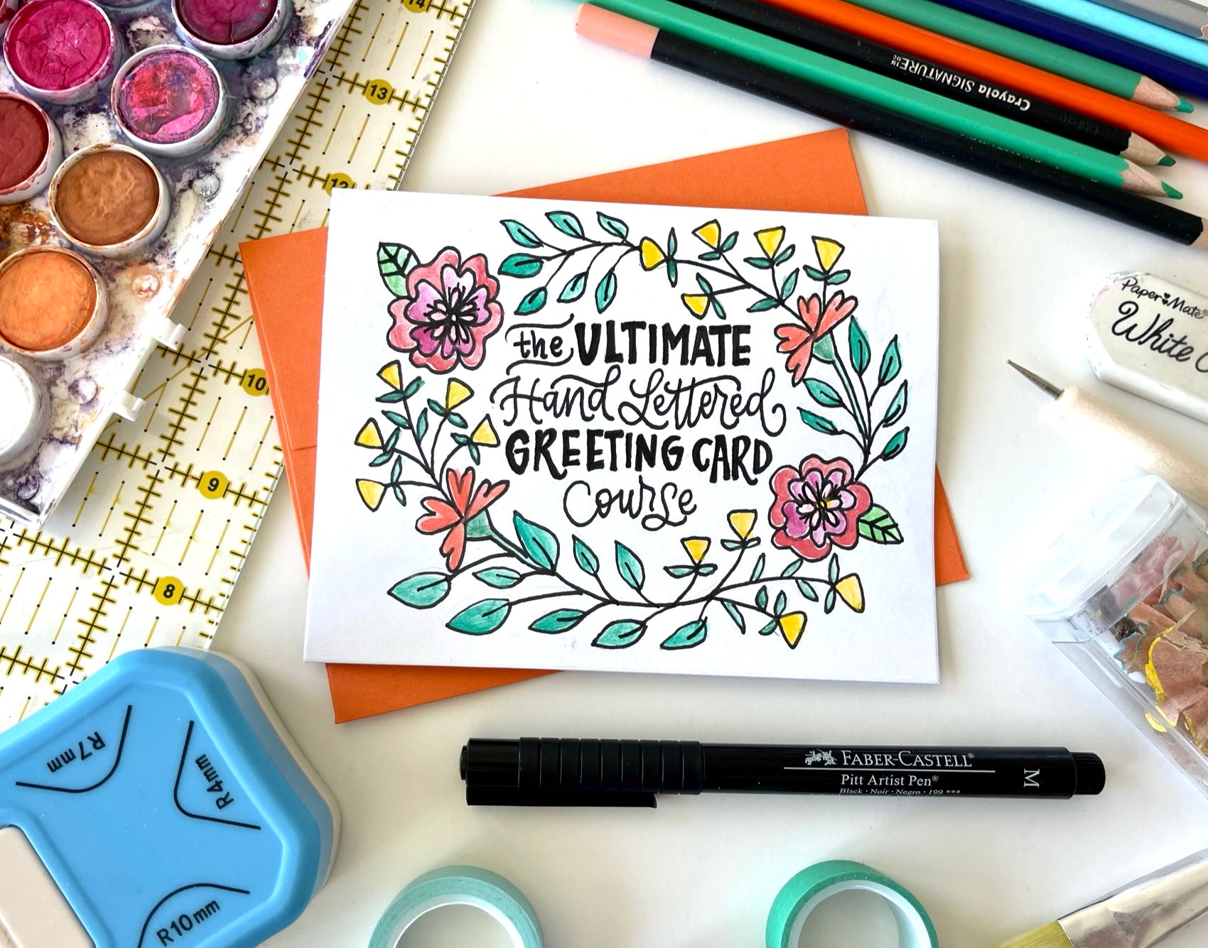 It's here!! The Ultimate Hand Lettered Greeting Card Course – Hand ...
