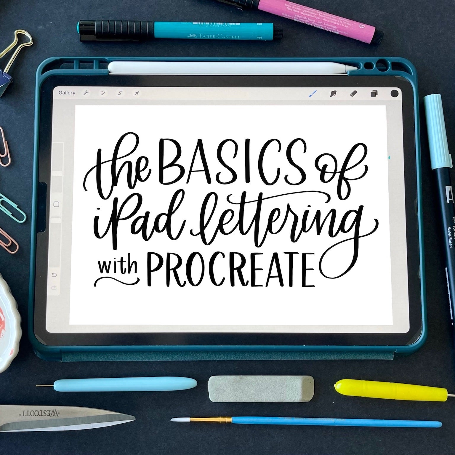 iPad Lettering in Procreate for Beginners – Hand Lettered Design
