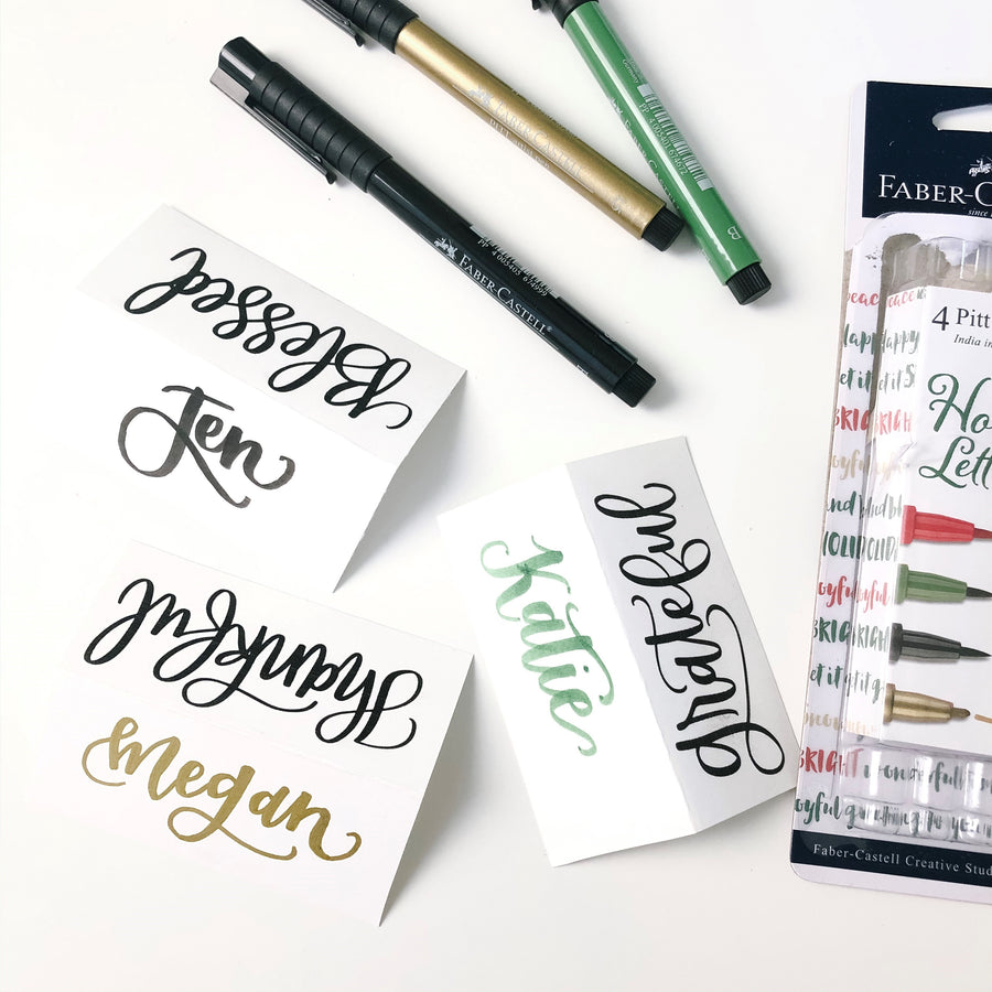Lettering for Thanksgiving - Free Placecard TEMPLATE!!!