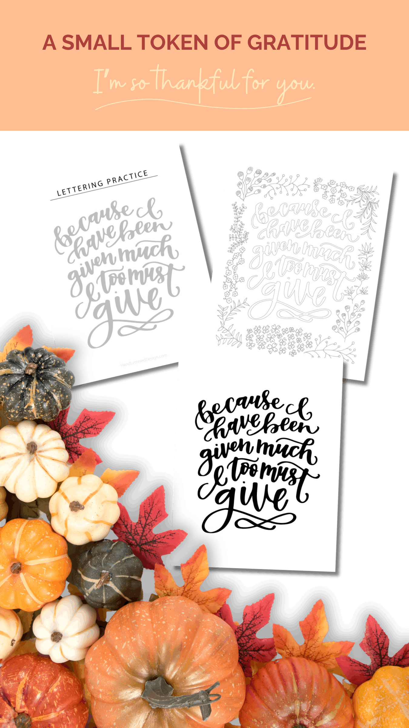 A Small Token – Hand Lettered Design