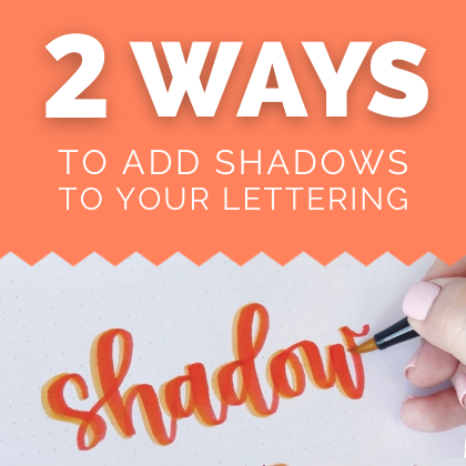 How to create shadows with brush pens!