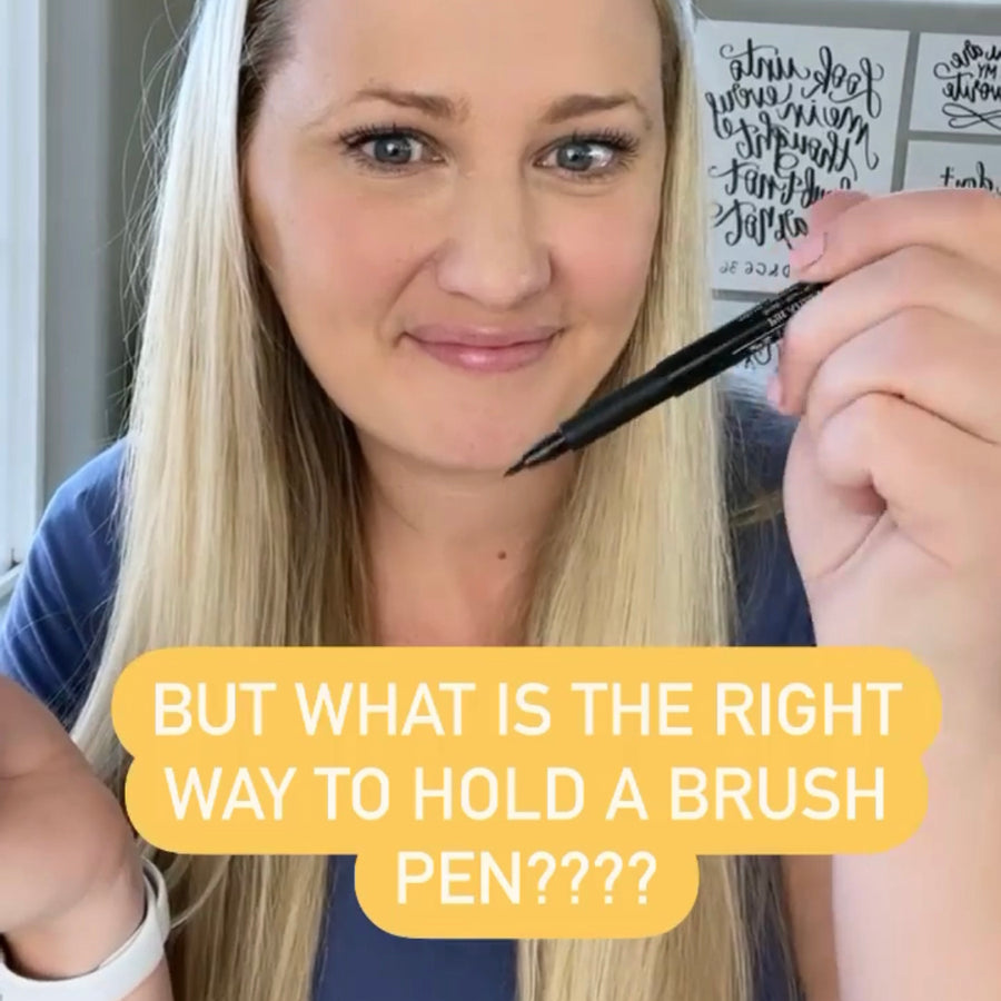 How to Hold Your Brush Pen! ✍🏼