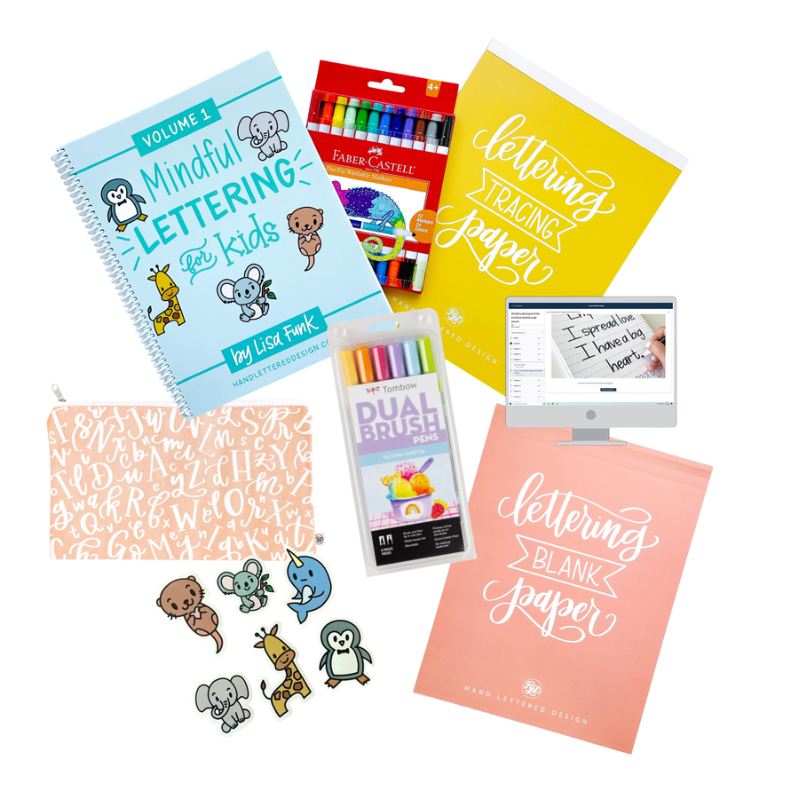 Mindful Lettering For Kids Bundle -Cyber Monday Bundle