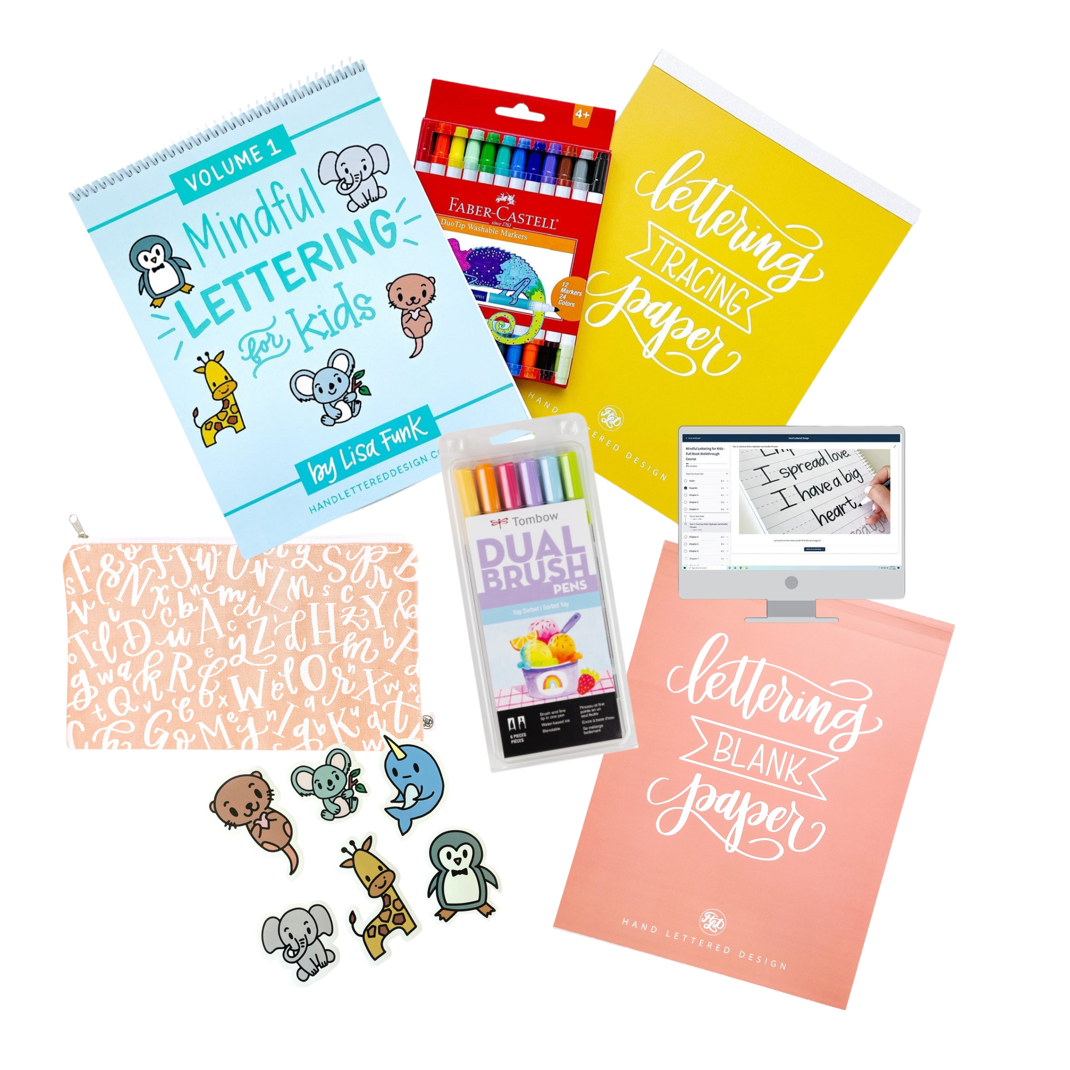 Mindful Lettering For Kids Bundle -Cyber Monday Bundle
