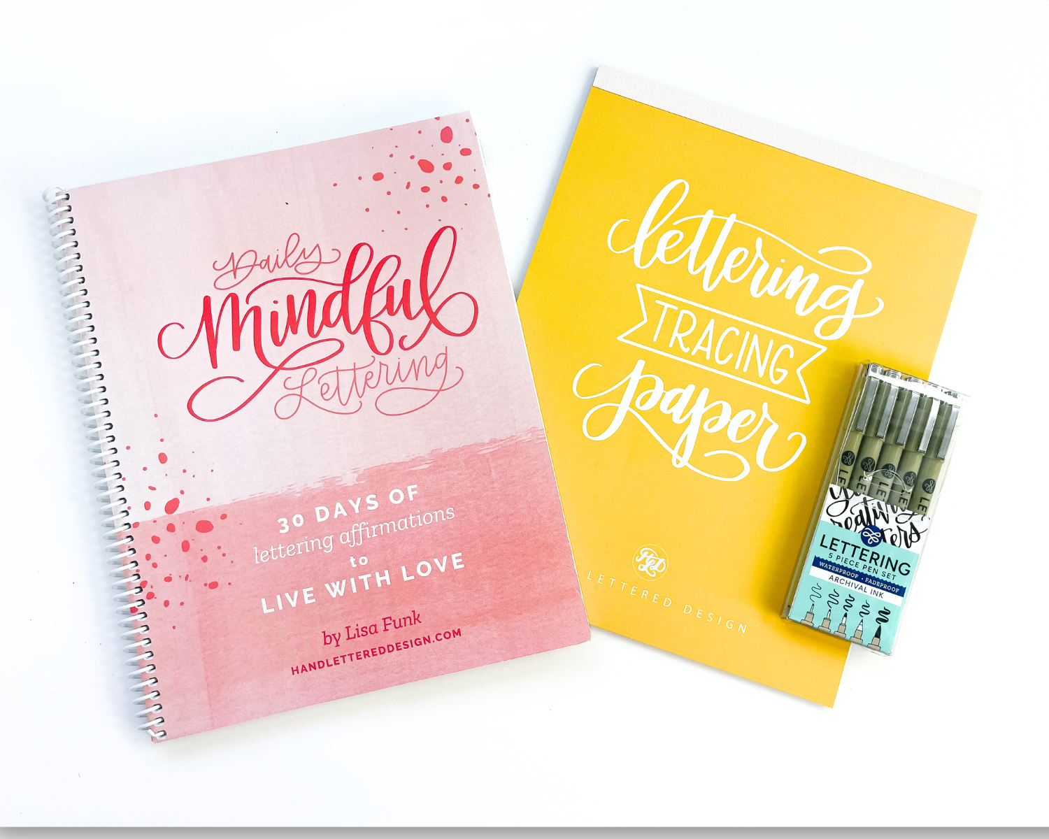 Daily Mindful Lettering Kit: Live With Love