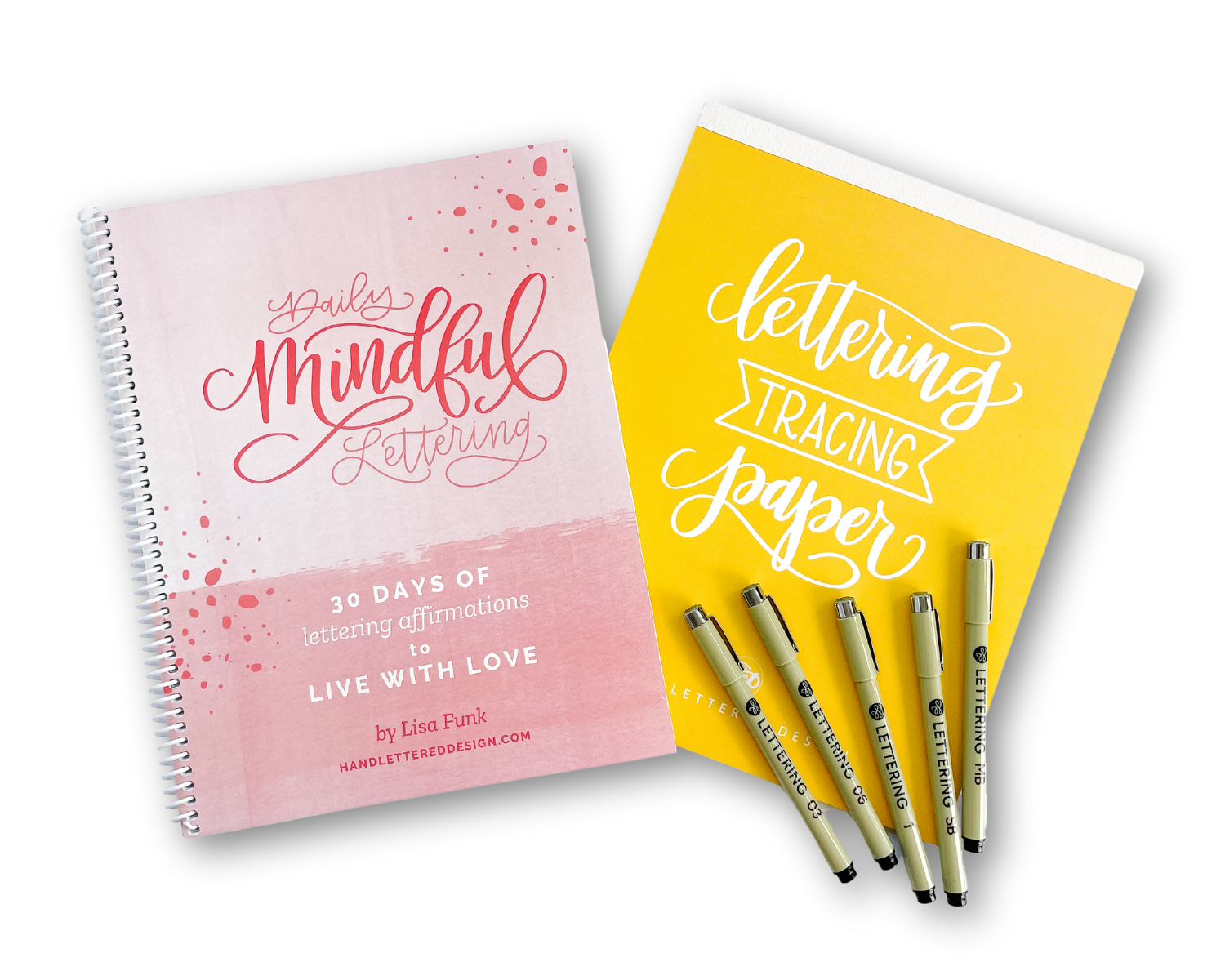 Daily Mindful Lettering Kit: Live With Love
