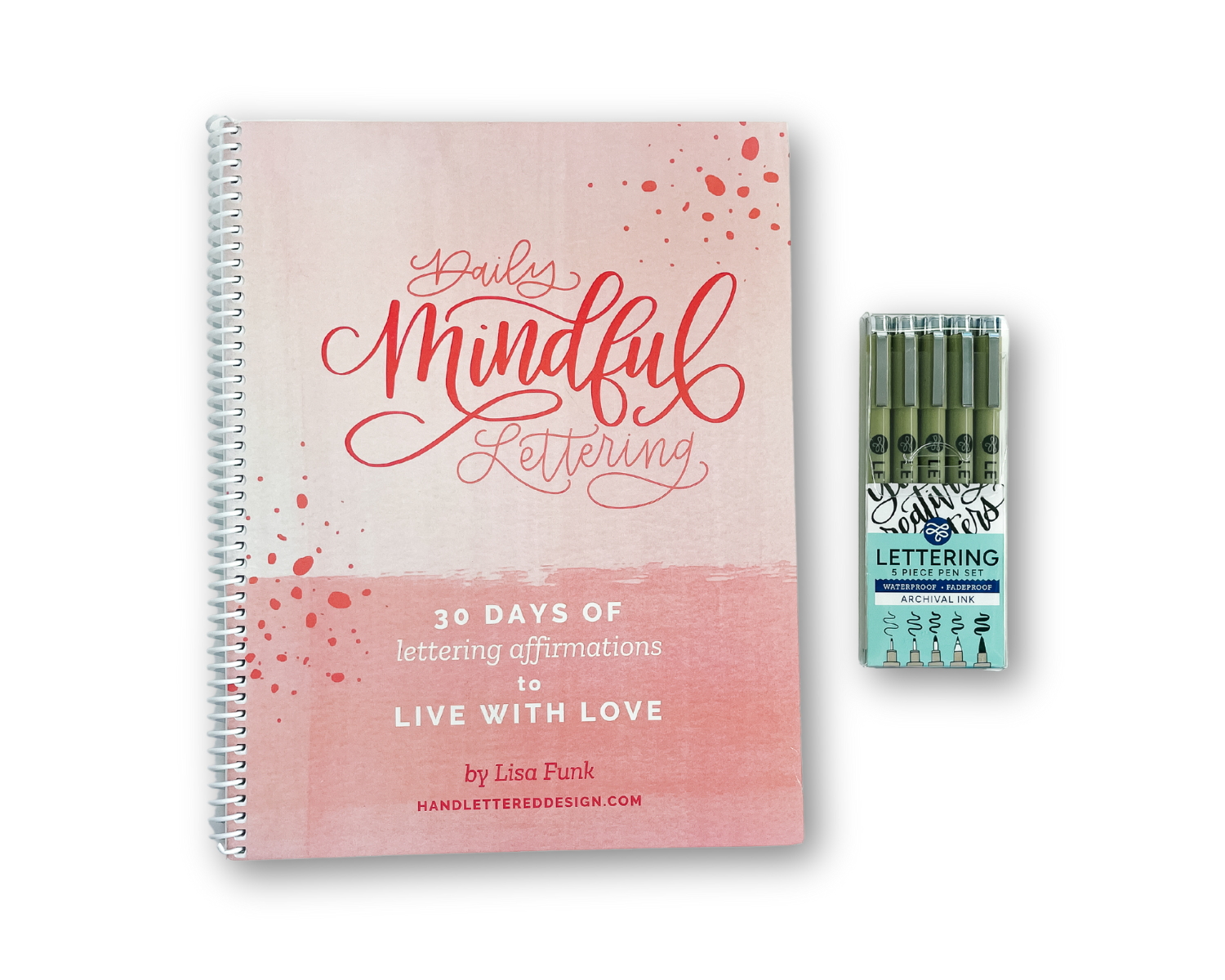Daily Mindful Lettering Kit: Live With Love