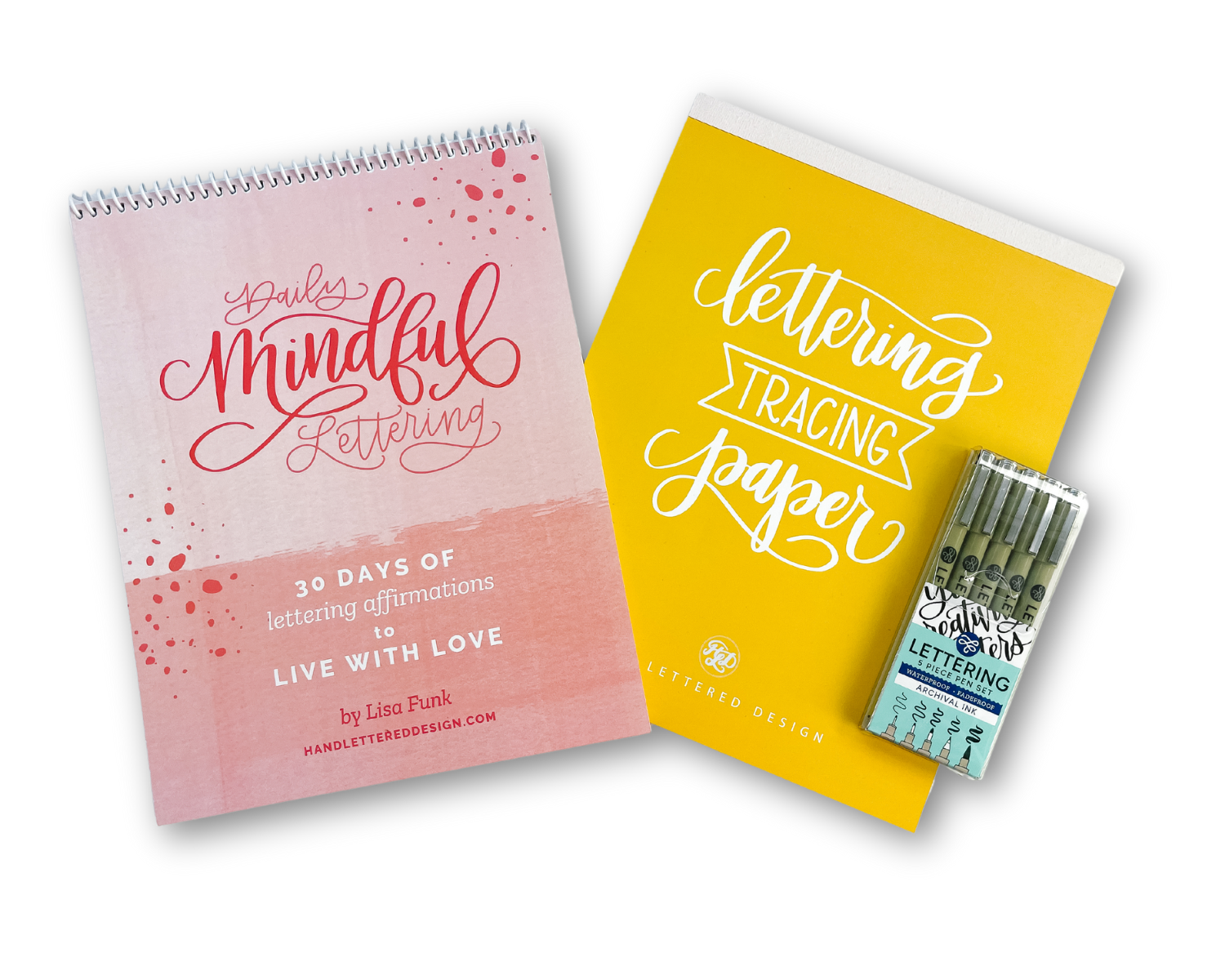 Daily Mindful Lettering Kit: Live With Love
