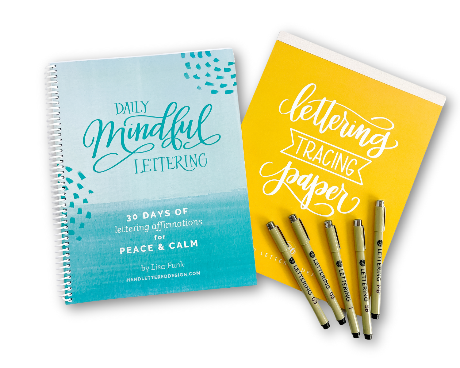 Daily Mindful Lettering Kit: Peace & Calm – Hand Lettered Design