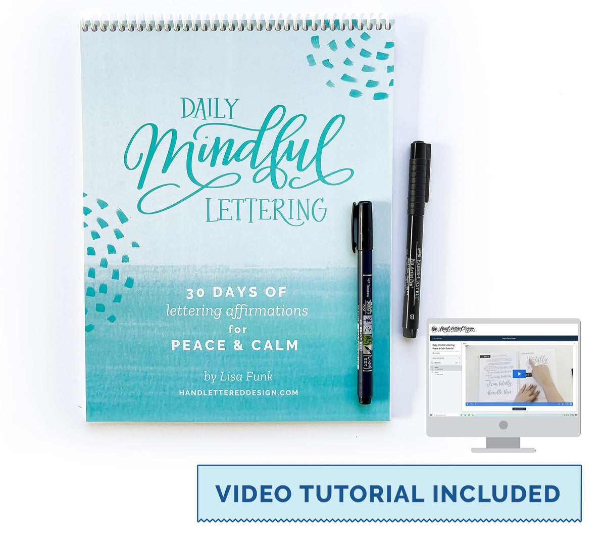 Calm Read Hand Lettering Daily Mindful Lettering: Peace & Calm – Hand Lettered Design