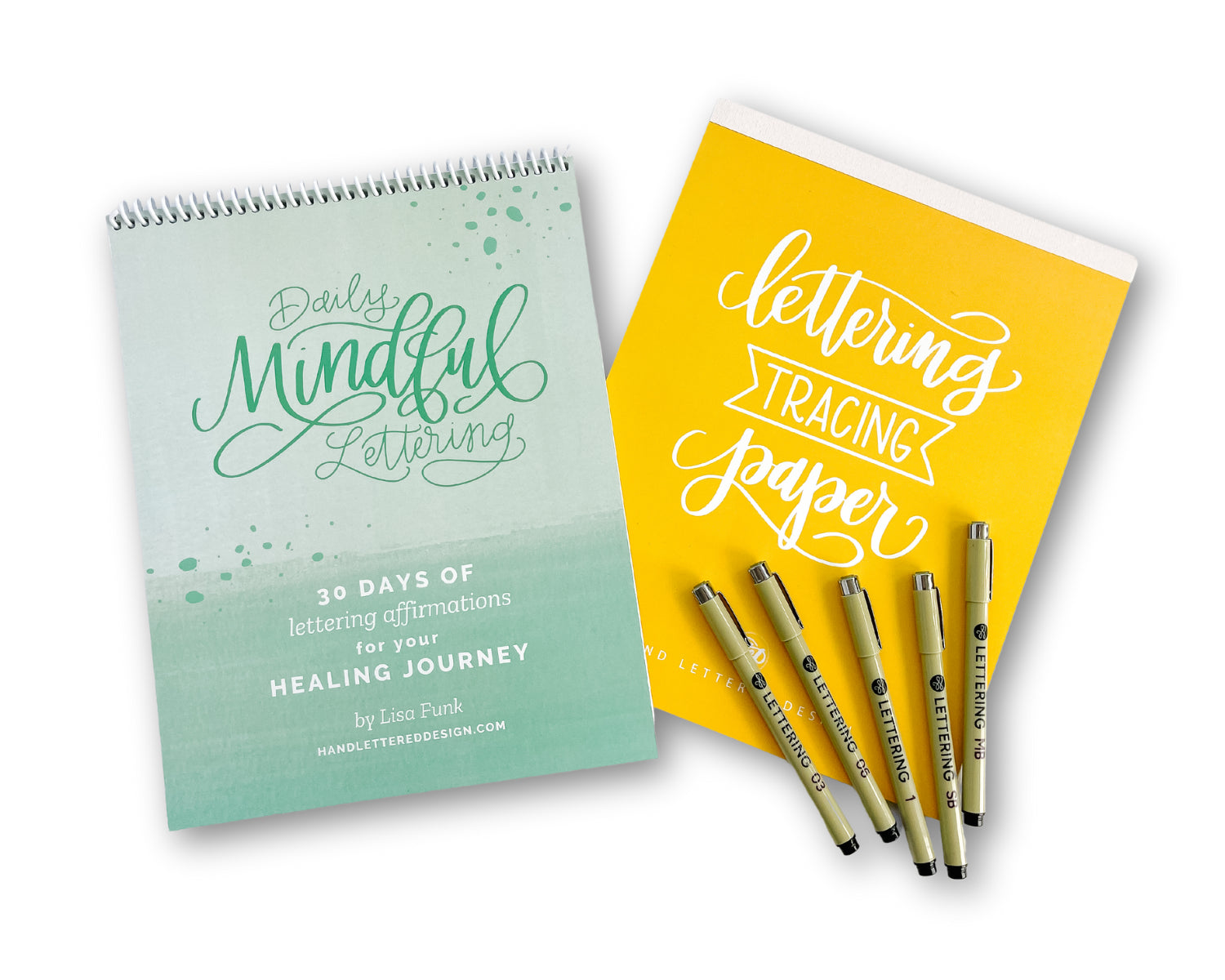 Daily Mindful Lettering Kit: Healing Journey – Hand Lettered Design