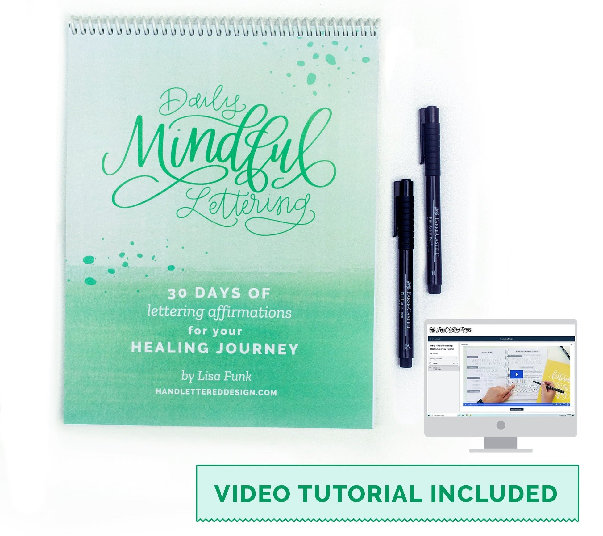 Daily Mindful Lettering: Healing Journey – Hand Lettered Design