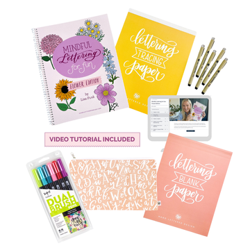 Mindful Lettering for Fun Kit: Flower Edition - Limited Time Bundle