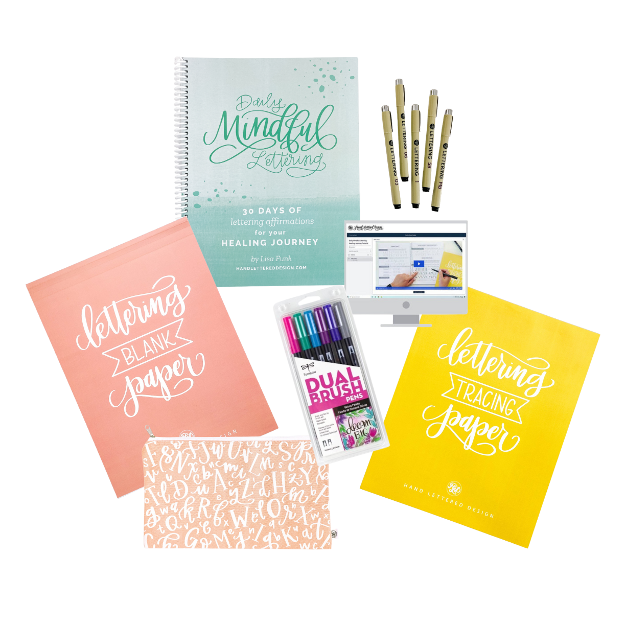 Daily Mindful Lettering Kit: Healing Journey - Limited Time Bundle