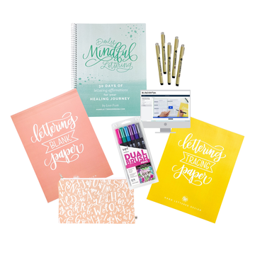 Daily Mindful Lettering Kit: Healing Journey - Limited Time Bundle