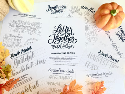 Gratitude & Thanksgiving lettering mini-course