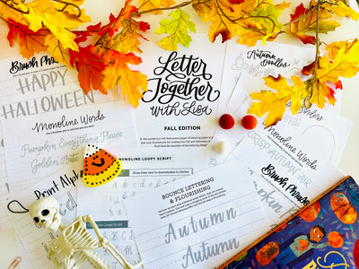 Fall & Halloween lettering mini-course