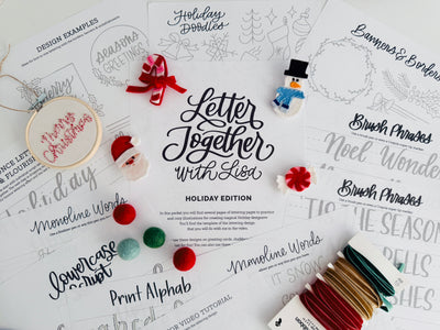 Holiday lettering mini-course