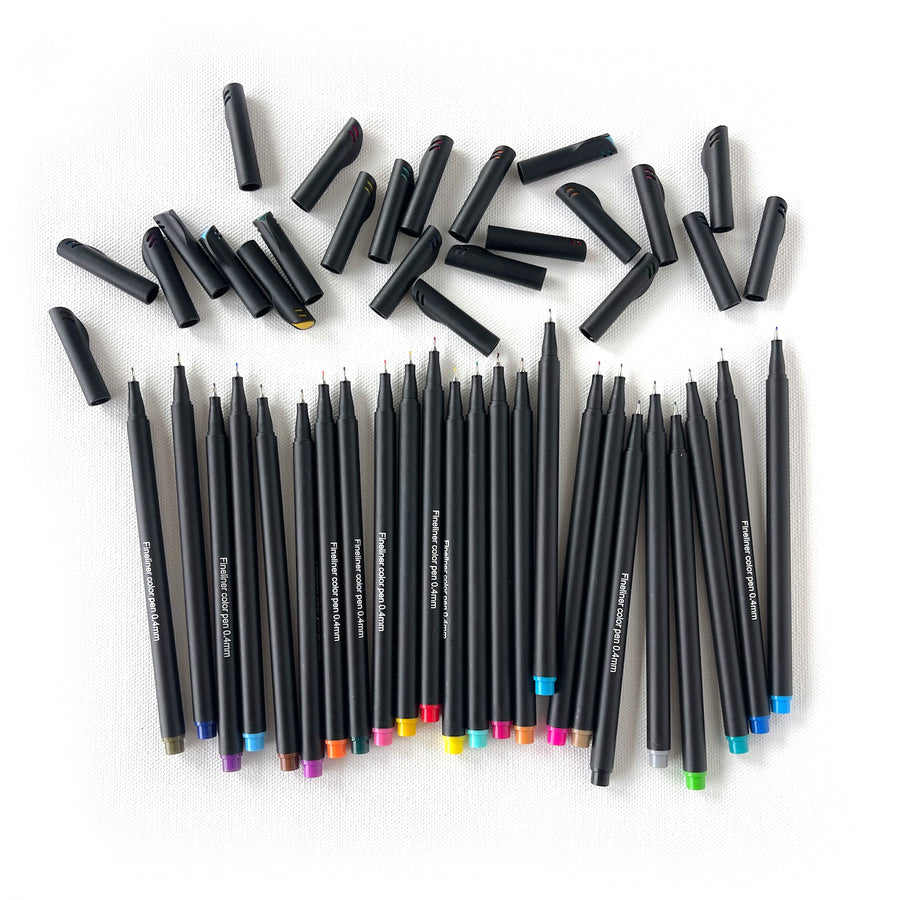 Colored Fineliner Pen Set