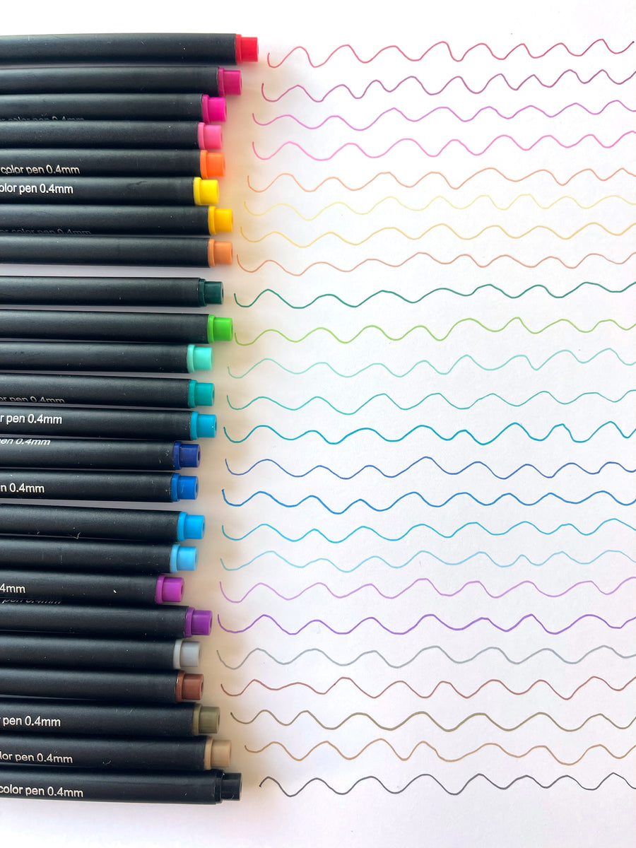 Notebooks & Fineliner Pens Bundle