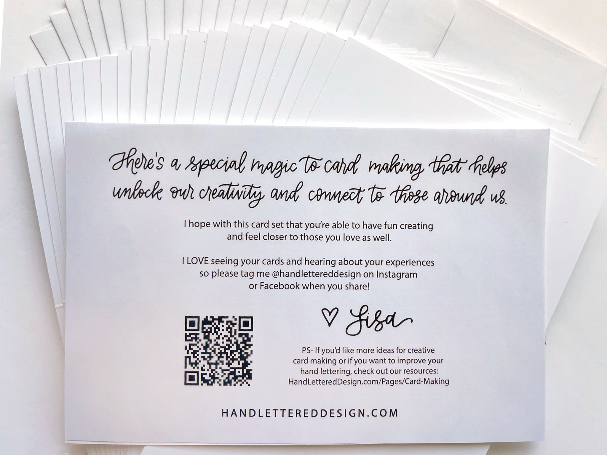 Card Making Kit - Blank Cards & Pens