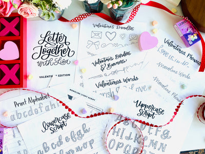 Valentine's lettering mini-course