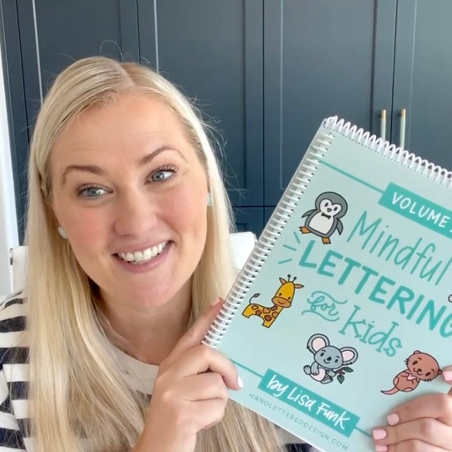 Mindful Lettering for Kids Workbook Lisa Funk