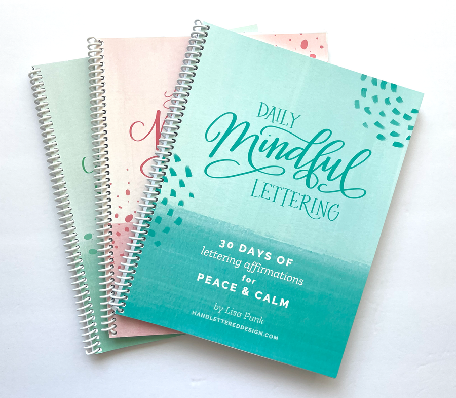 Daily Mindful Lettering - 3 Book Bundle