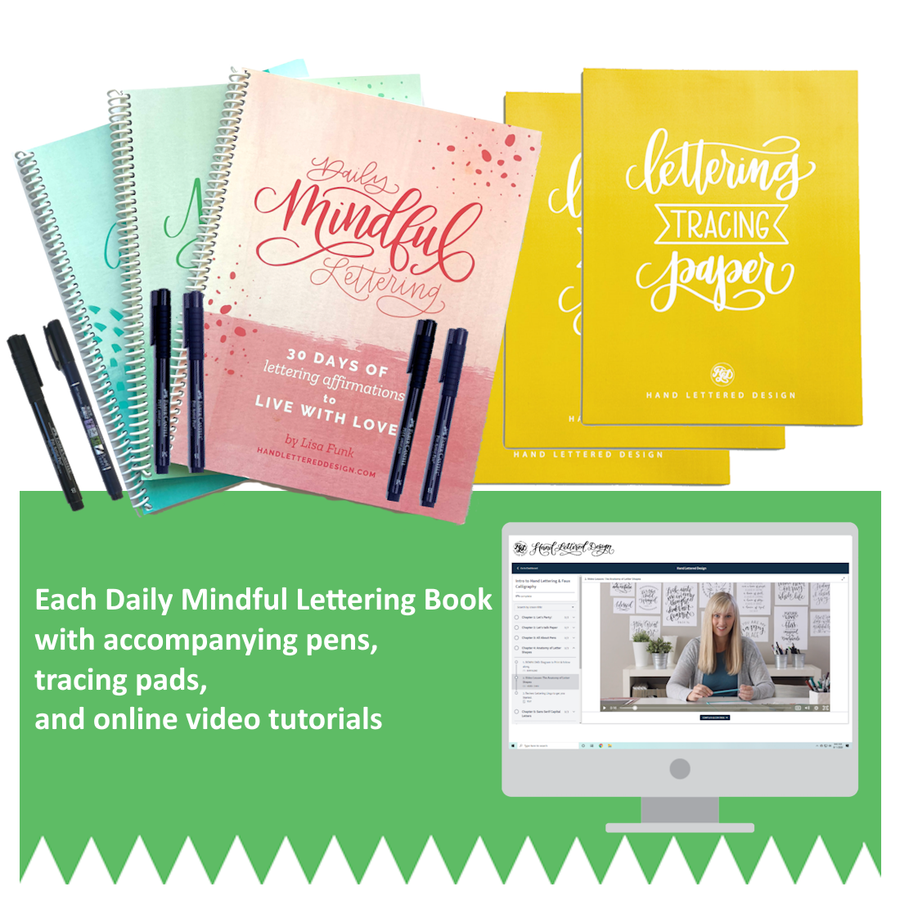 Daily Mindful Lettering - 3 Book Bundle