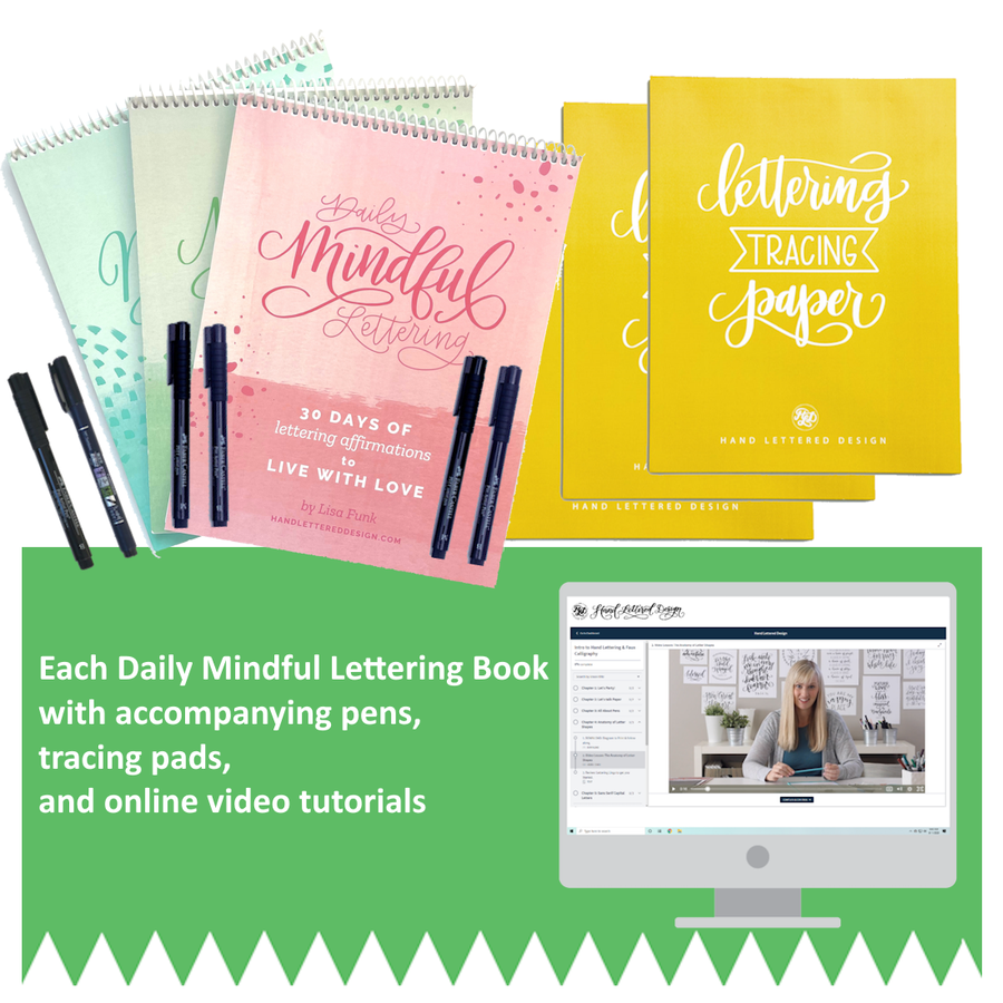 Daily Mindful Lettering - 3 Book Bundle