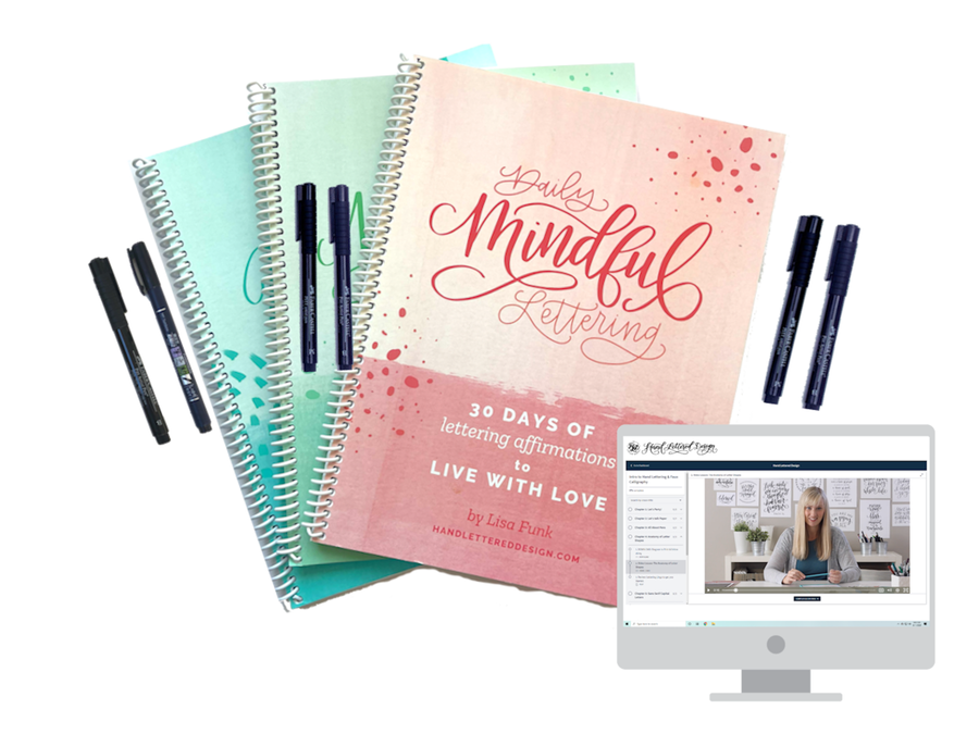 Daily Mindful Lettering - 3 Book Bundle