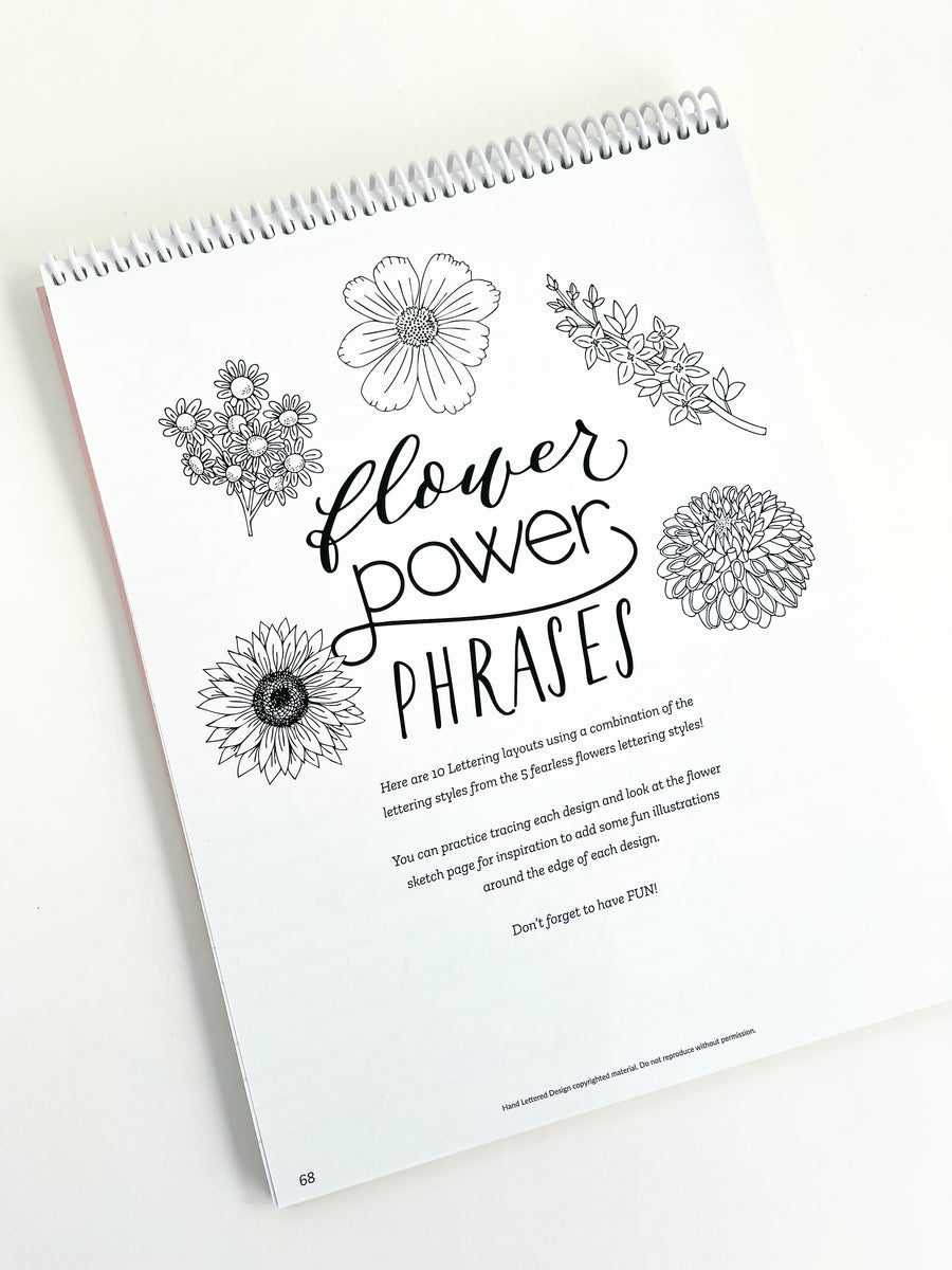 Mindful Lettering for Fun Kit: Flower Edition