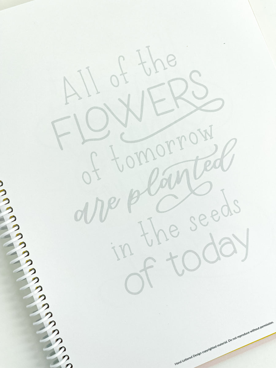 Mindful Lettering for Fun Kit: Flower Edition