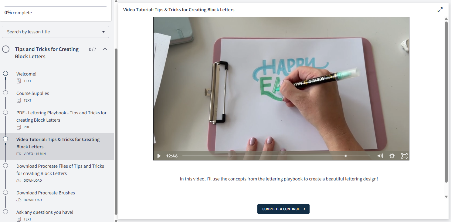 Tips and Tricks for Block Lettering
