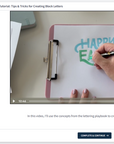 Tips and Tricks for Block Lettering