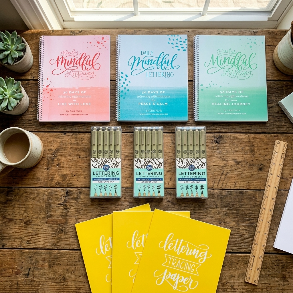 Daily Mindful Lettering - 3 Book Bundle