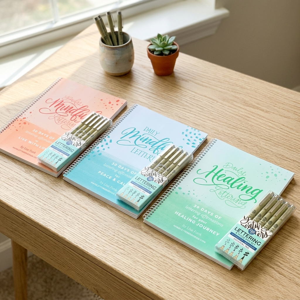 Daily Mindful Lettering - 3 Book Bundle
