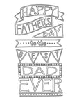 INSTANT DIGITAL DOWNLOAD Happy Father's Day to the Best Dad Ever 24"x36" (or smaller) Printable Poster Decorate