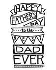 INSTANT DIGITAL DOWNLOAD Happy Father's Day to the Best Dad Ever 24"x36" (or smaller) Printable Poster Decorate