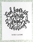 INSTANT Digital Download "God Loves Us" "perfectly deeply everlastingly" Lds Religious Quote Printable File Wall Art Home Decor
