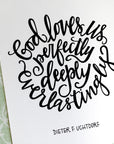 INSTANT Digital Download "God Loves Us" "perfectly deeply everlastingly" Lds Religious Quote Printable File Wall Art Home Decor